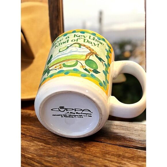 Cuppa Ceramic Coffee Mug Key Lime Pie Recipe Multicolor Key West Florida Cute - Picture 9 of 9